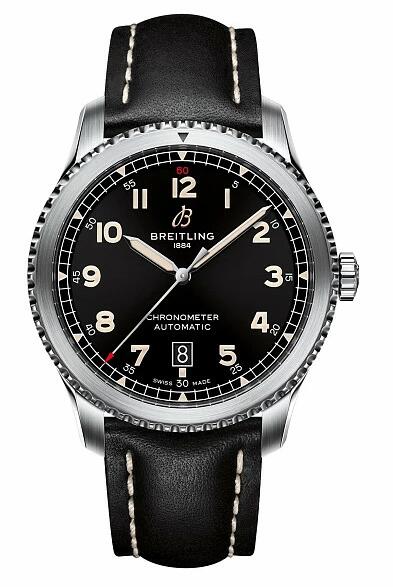 Replica Breitling Aviator 8 Automatic 41 Stainless Steel Black A17315101B1X2 Men watch